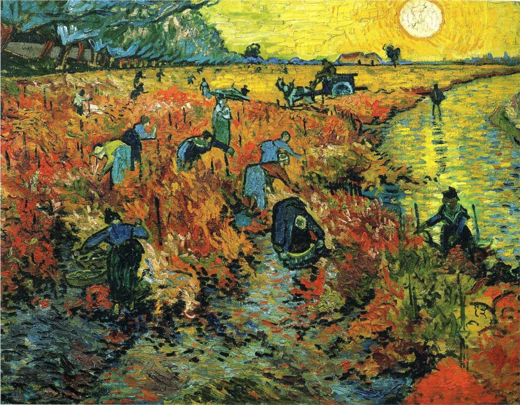 Red Vineyards at Arles - Van Gogh Painting On Canvas